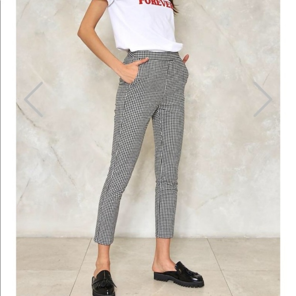 Nasty Gal Make it Fair Gingham Pant